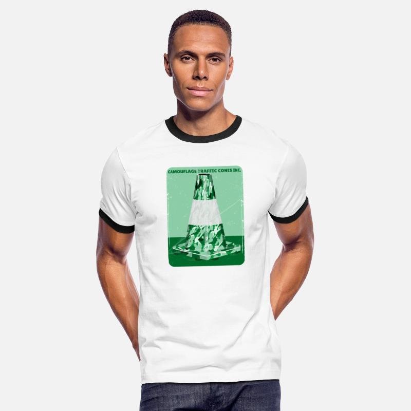 Camouflage green road cone