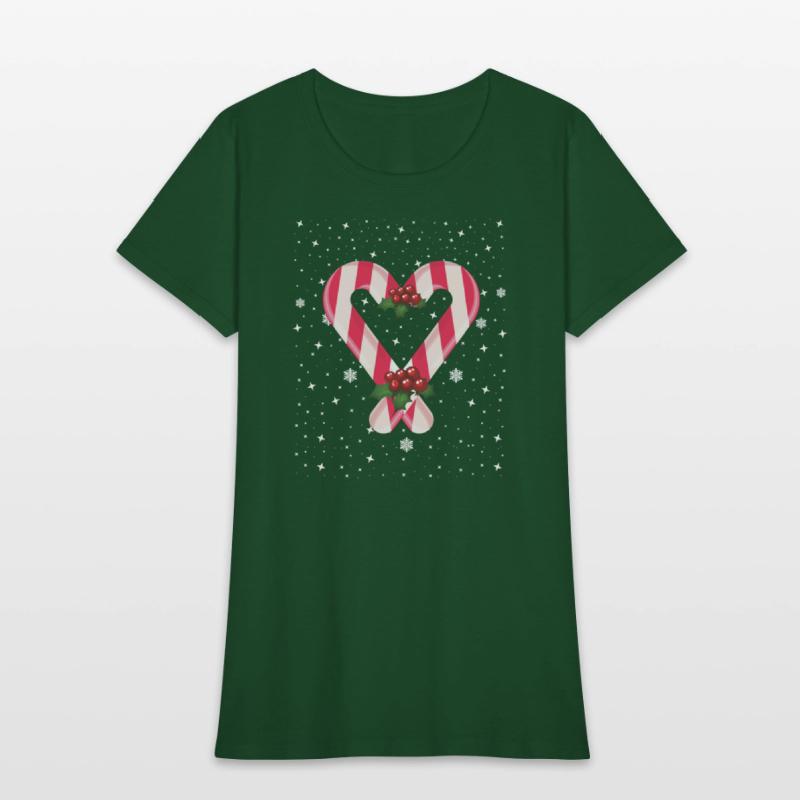 Candy Cane Hearts Christmas Xmas Holidays Santa