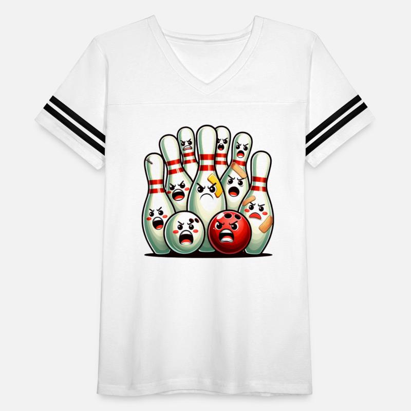 Cartoon Scared Bowling Pins Funny Sport Meme