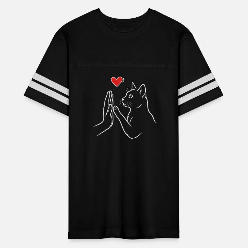 Cat High Five with Human Hand