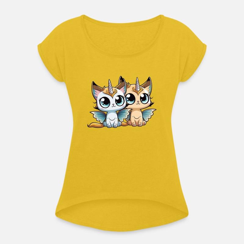 Cats sisters unicorn cat fairy with wings child