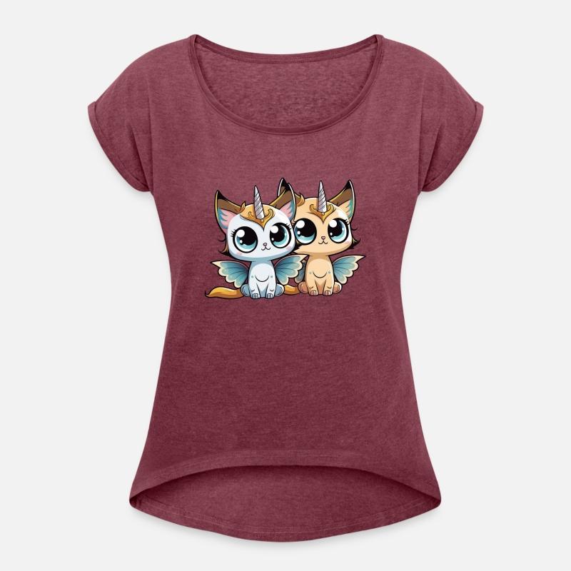 Cats sisters unicorn cat fairy with wings child