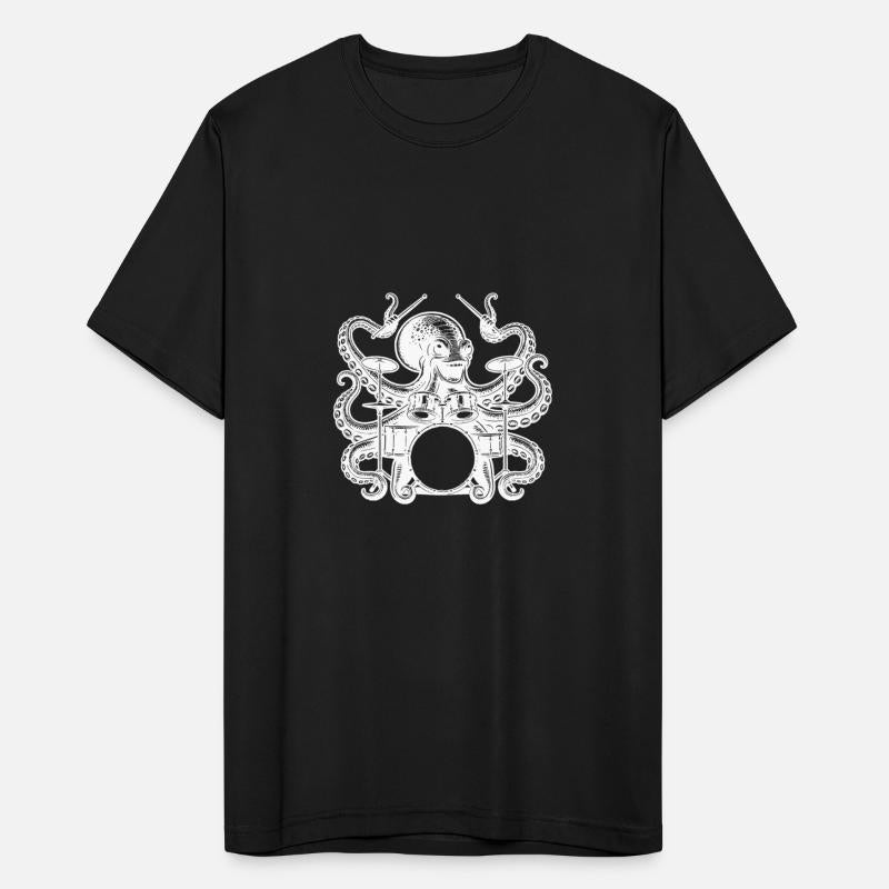Charming Octopus On Drums
