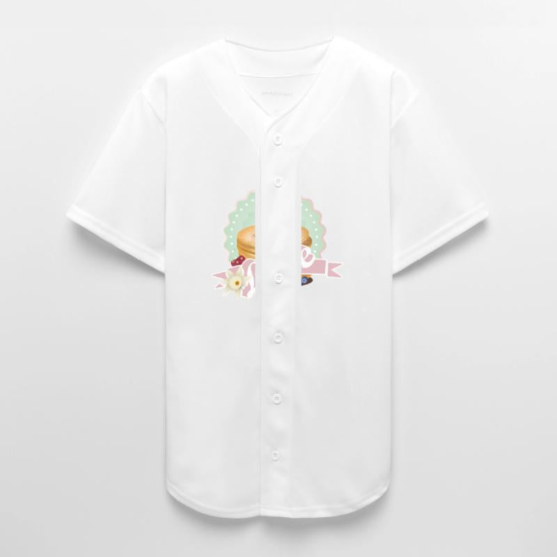 Charming pancake motif with cream and berries