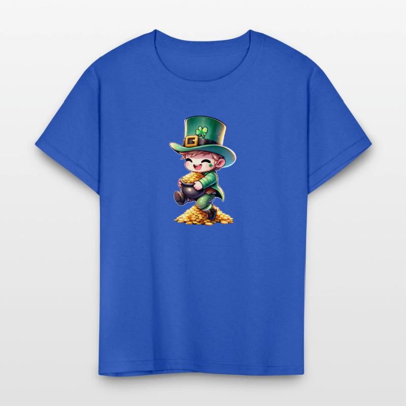 Chibi Leprechaun Stealing a Pot of Gold