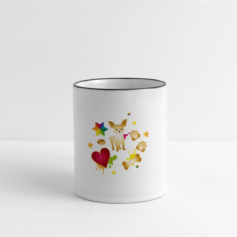 Chihuahua with colorful dog accessories