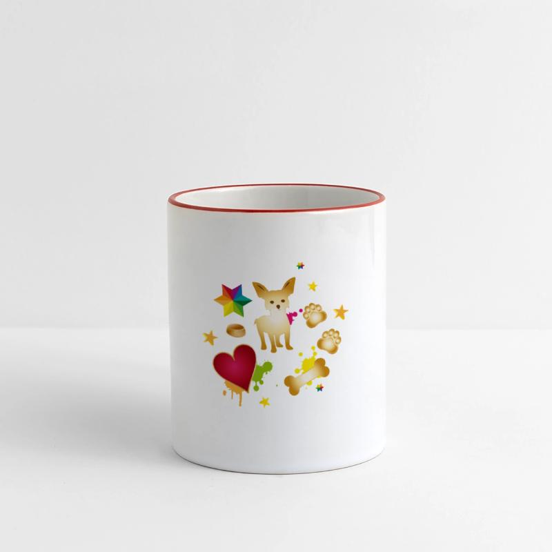 Chihuahua with colorful dog accessories