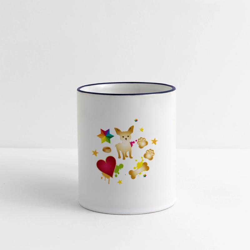 Chihuahua with colorful dog accessories