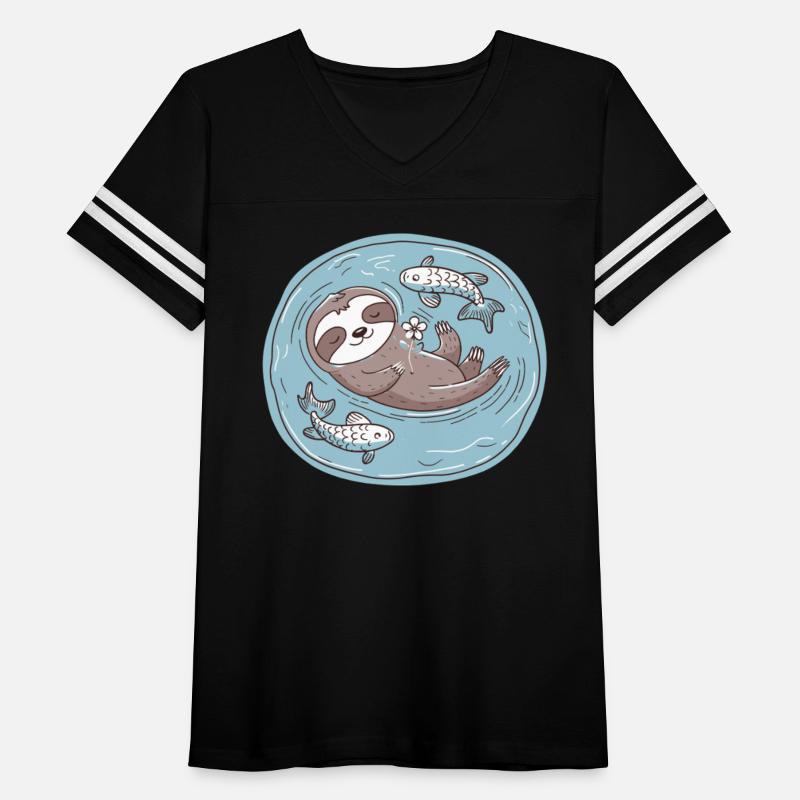 Chilled Pisces Zodiac Sloth in Dreamy Waters