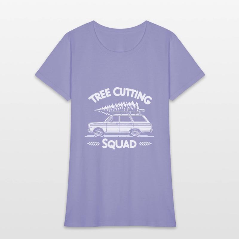 Christmas Tree Cutting Squad Retro