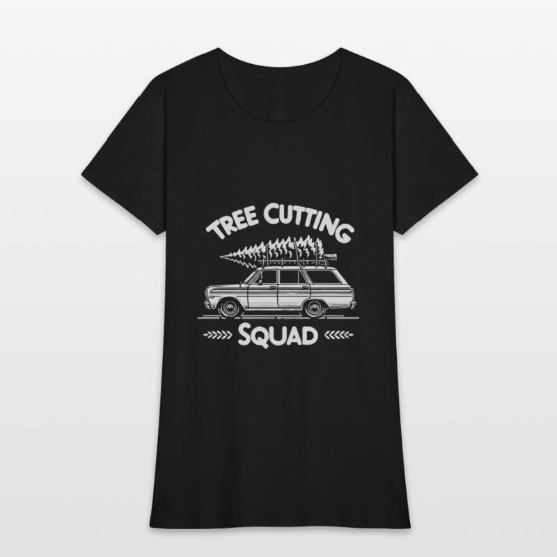 Christmas Tree Cutting Squad Retro