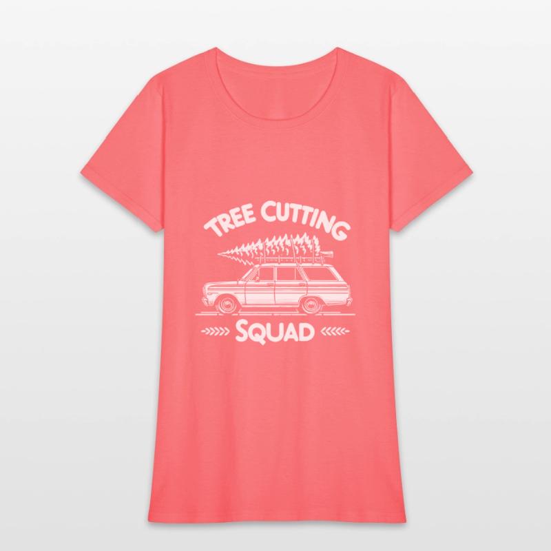 Christmas Tree Cutting Squad Retro