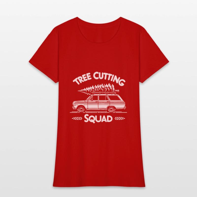 Christmas Tree Cutting Squad Retro