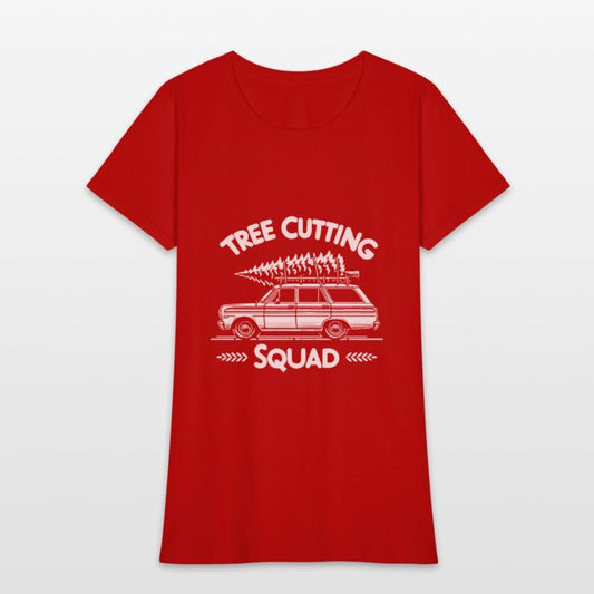 Christmas Tree Cutting Squad Retro