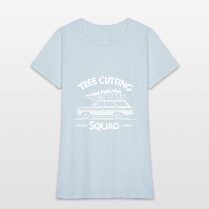 Christmas Tree Cutting Squad Retro