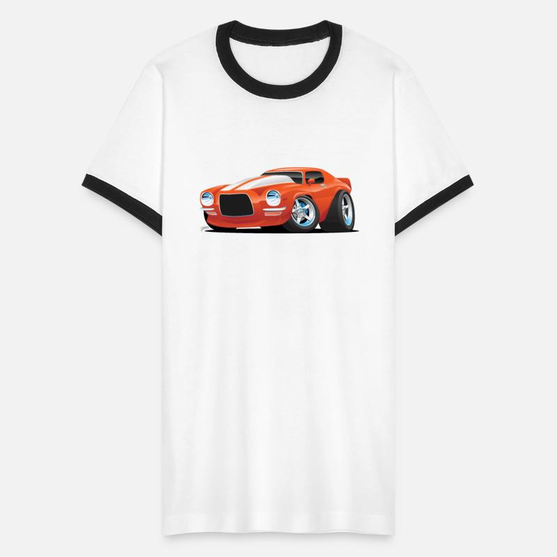 Classic Seventies Muscle Car Cartoon