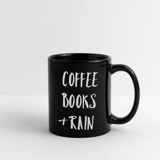 Coffee books and rain