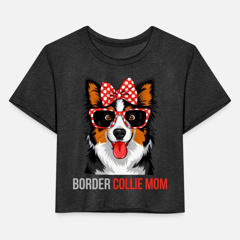 Collie Mom Cute Dog Lover Funny Pet Owner Bow Tie