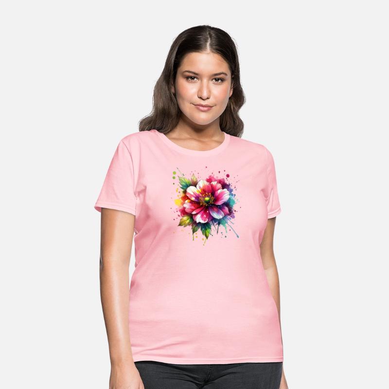 Colorful abstract flower blossom