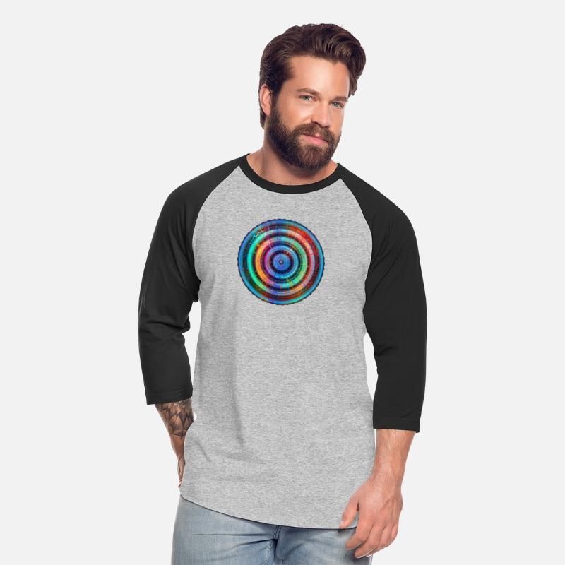 Colorful circular pattern t-shirt design