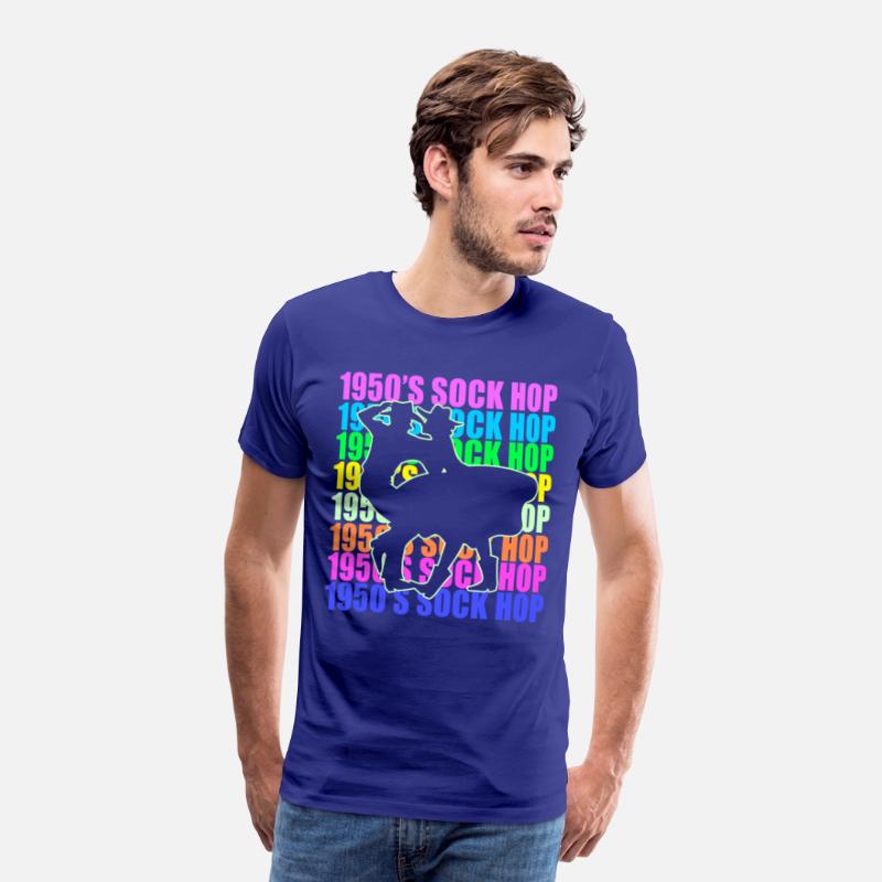 Colorful Dancing Silhouette 1950s Sock Hop