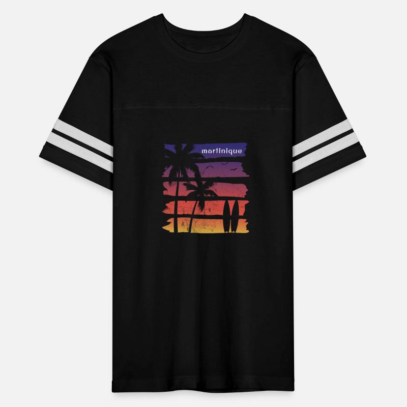 Cool Martinique Surfing Fan Beach Palm Tree