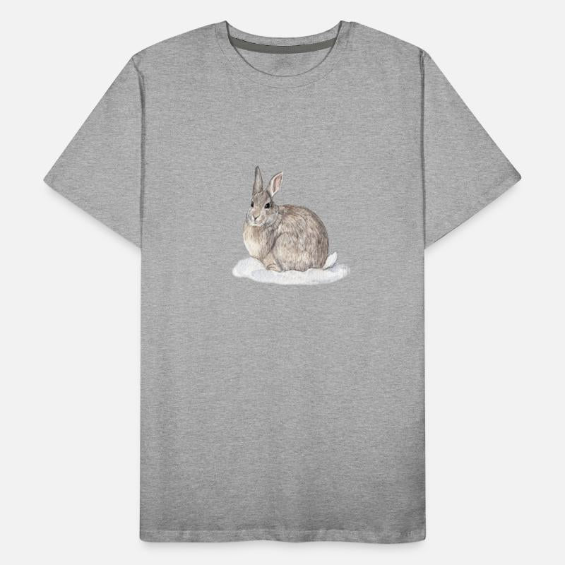 Cottontail Rabbit in Snow