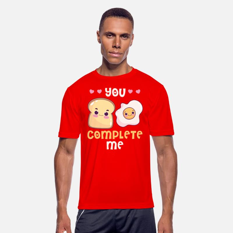 Couple eggs bacon toast breakfast Valentine's Day