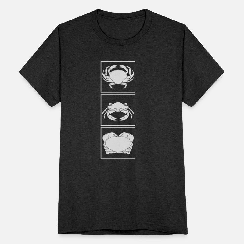 Crab Shirt, Crab Distressed Print Tee, Emotional