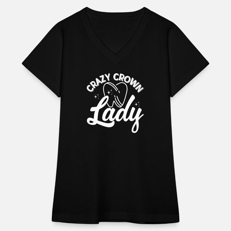 Crazy Crown Lady Teeth Doctor Dental Dentistry