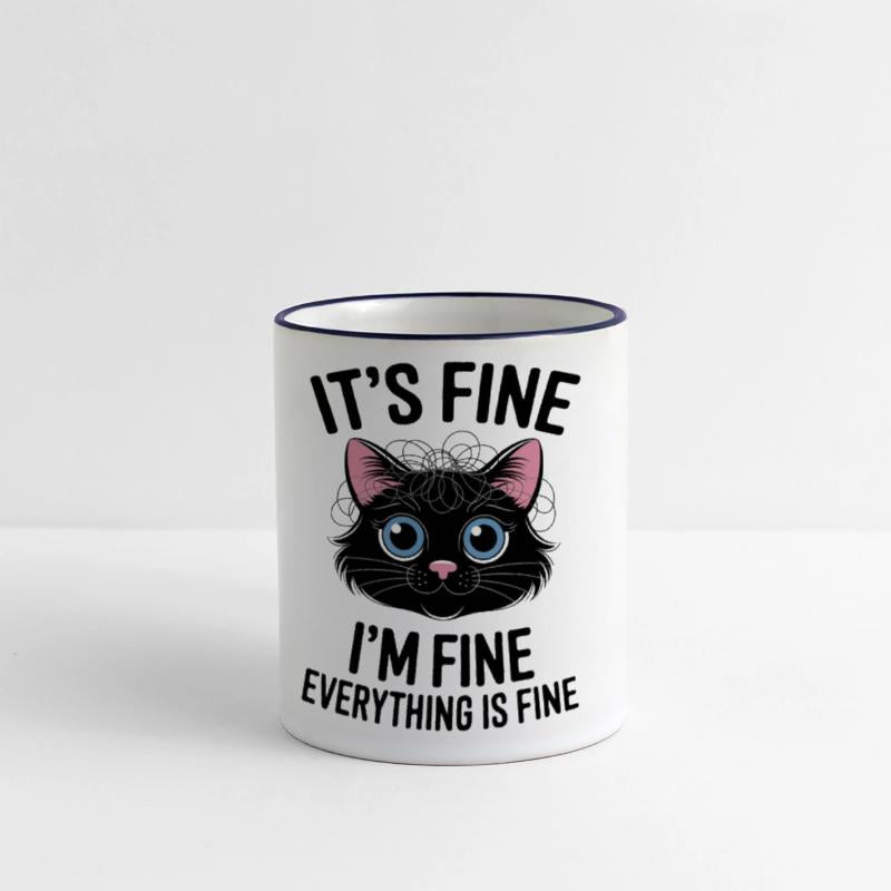 Cute black It's Fine I'm Fine Everything is Fine