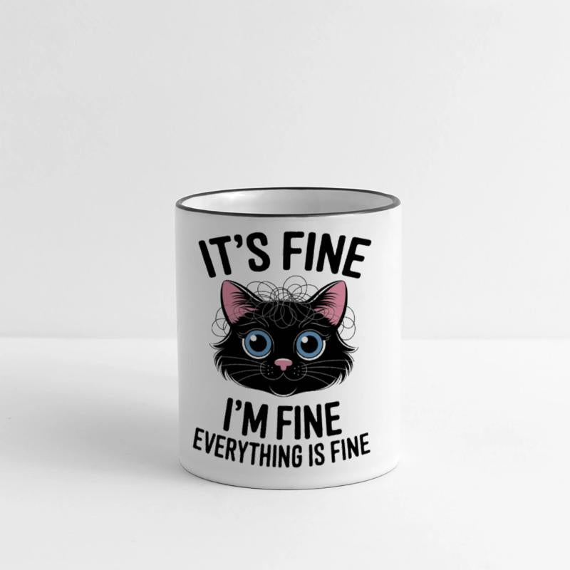 Cute black It's Fine I'm Fine Everything is Fine