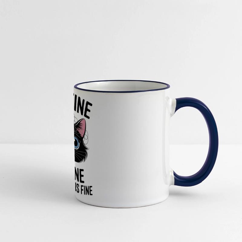 Cute black It's Fine I'm Fine Everything is Fine