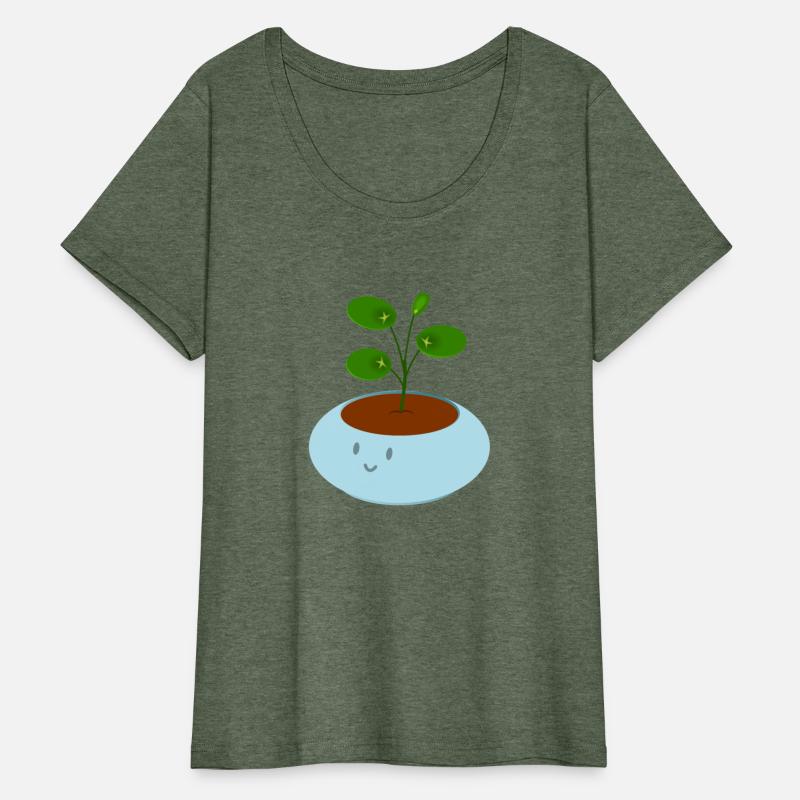 Cute blue pot pilea money plant