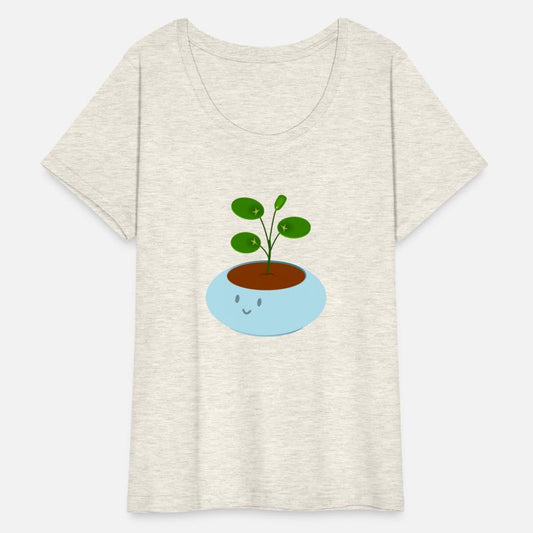 Cute blue pot pilea money plant
