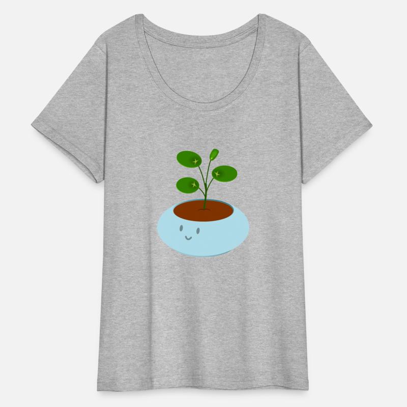 Cute blue pot pilea money plant