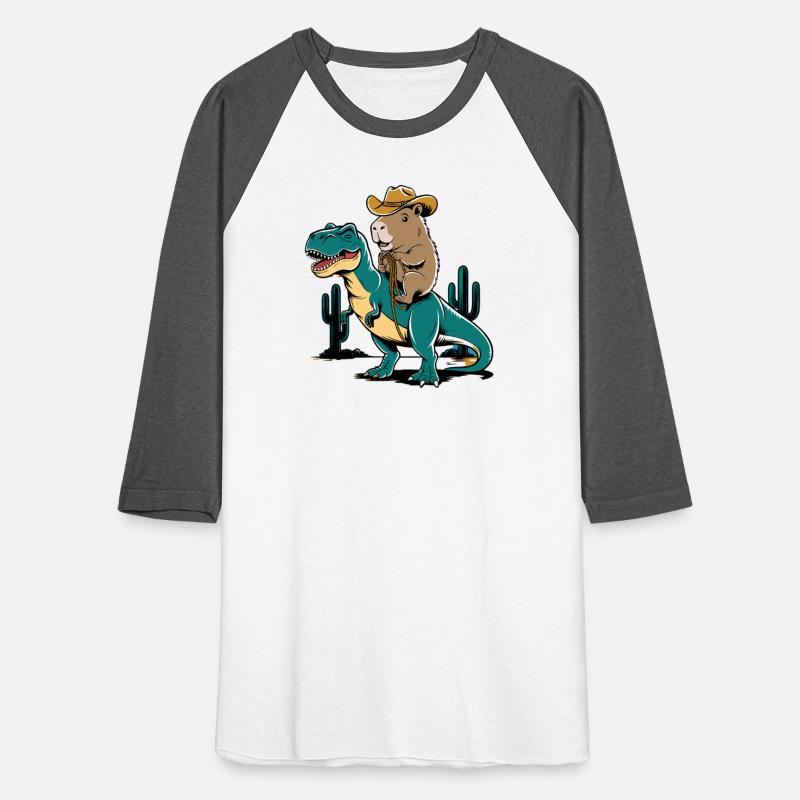 Cute Capybara on Dinosaur for Animal Lovers