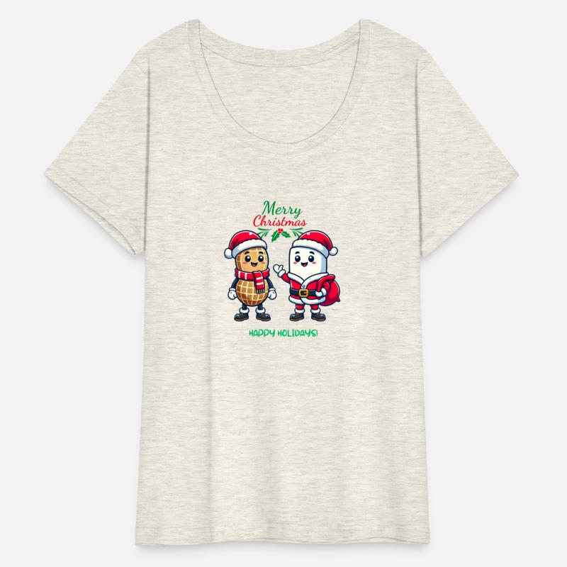 Cute Christmas Peanut and Marshmallow Friends