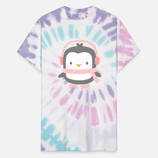 Cute Little Penguin with Pink Ear Muffs