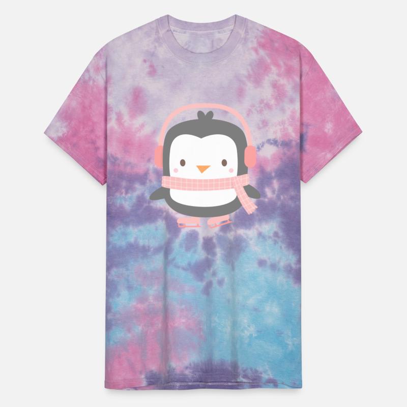 Cute Little Penguin with Pink Ear Muffs