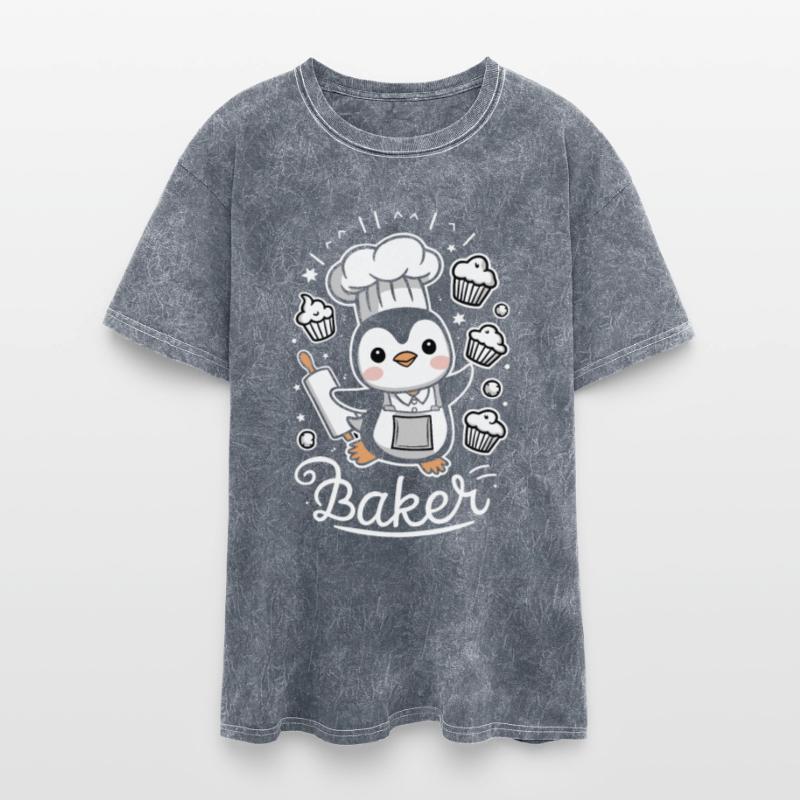 Cute Penguin Baker With Cupcakes