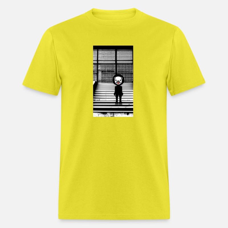 Cute Pug in Hoodie Standing on the Steps - Street