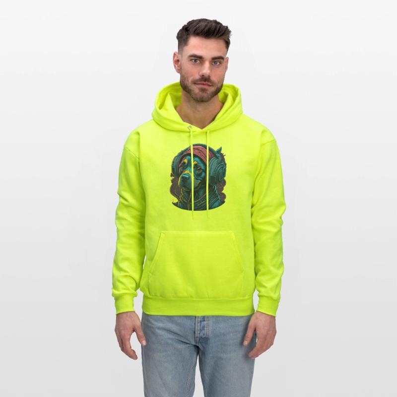 Cute Rottweiler Dog Wearing Headset for Gamer