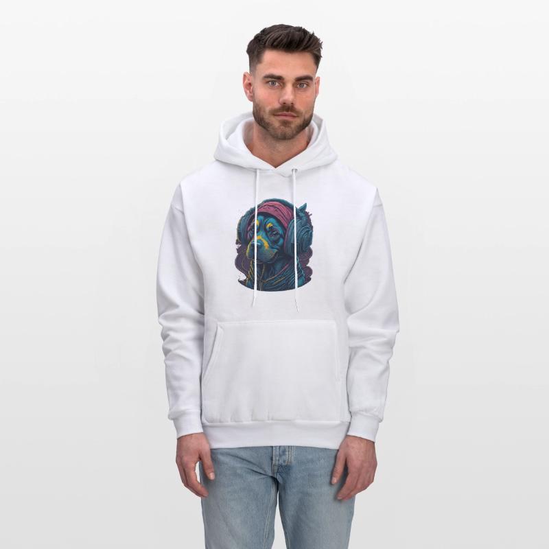 Cute Rottweiler Dog Wearing Headset for Gamer