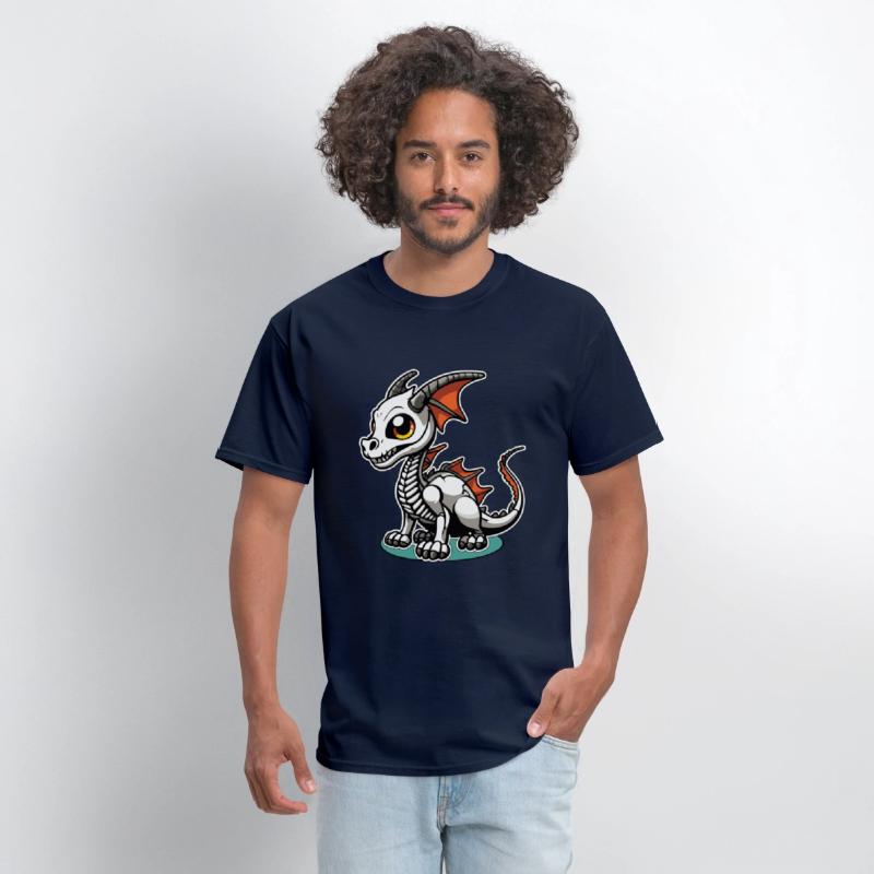 Cute Skeleton Dragon Illustration