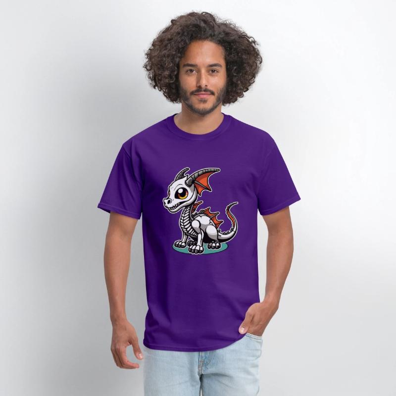 Cute Skeleton Dragon Illustration