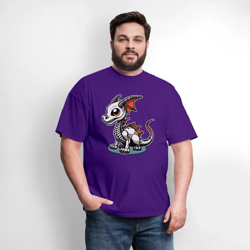 Cute Skeleton Dragon Illustration