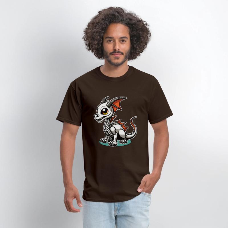 Cute Skeleton Dragon Illustration