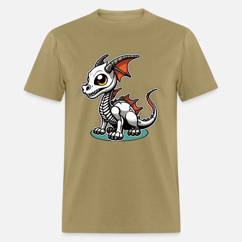 Cute Skeleton Dragon Illustration