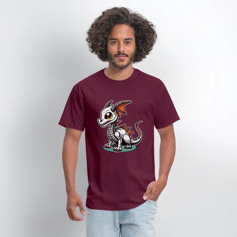 Cute Skeleton Dragon Illustration